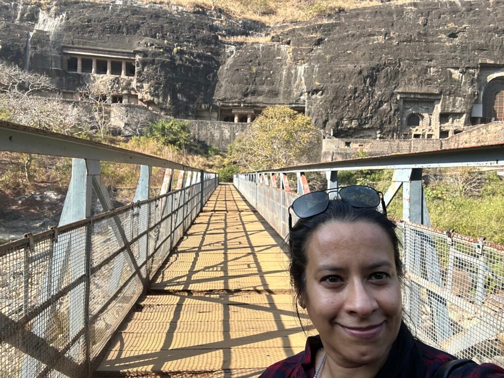 Pathway to the Buddhist Rock-Cut Caves of Ajanta
