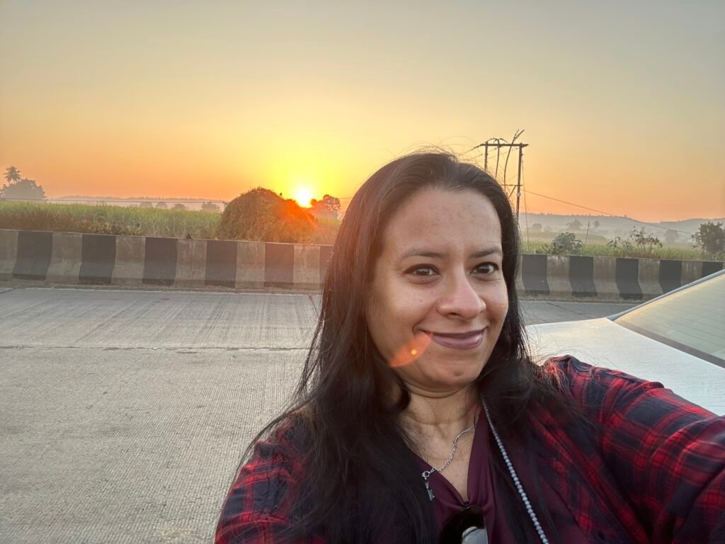 Morning Road Trip Landscape Near Aurangabad